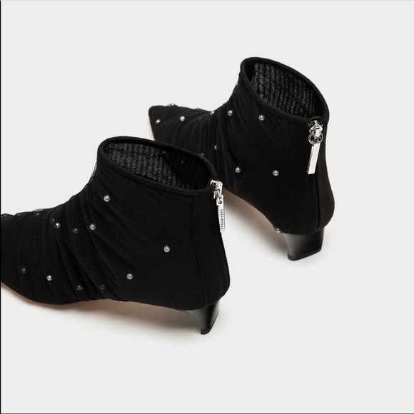 Zara tulle pearls booties - Picture 5 of 5